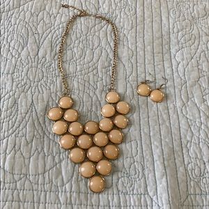 Statement necklace and earrings